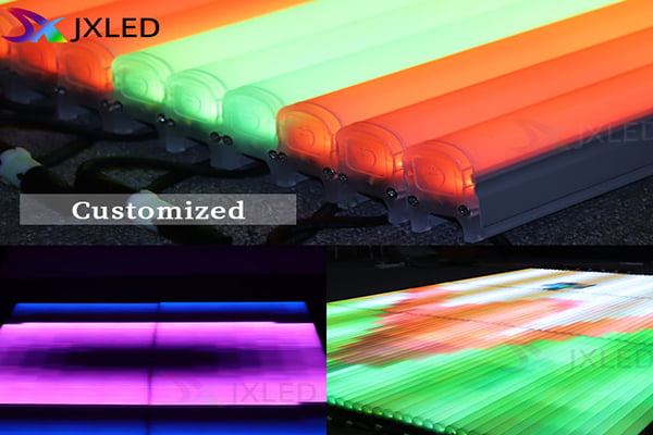 DMX512 RGBW pixel light changing colors
